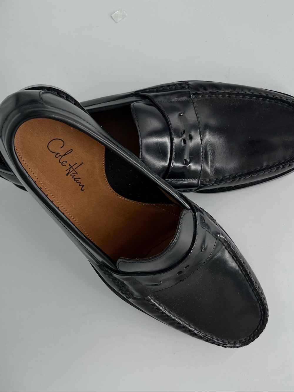 Cole Haan Black Leather Penny Loafers - Men’s Slip-On EUC